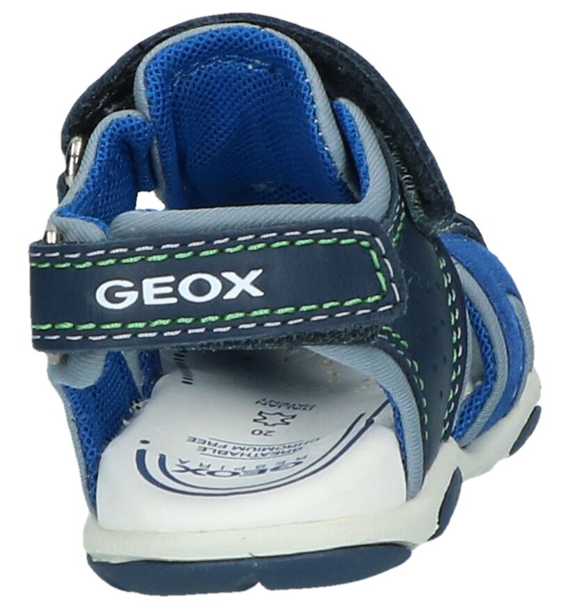 Geox Sandales pour bébé en Bleu foncé en cuir (245013)