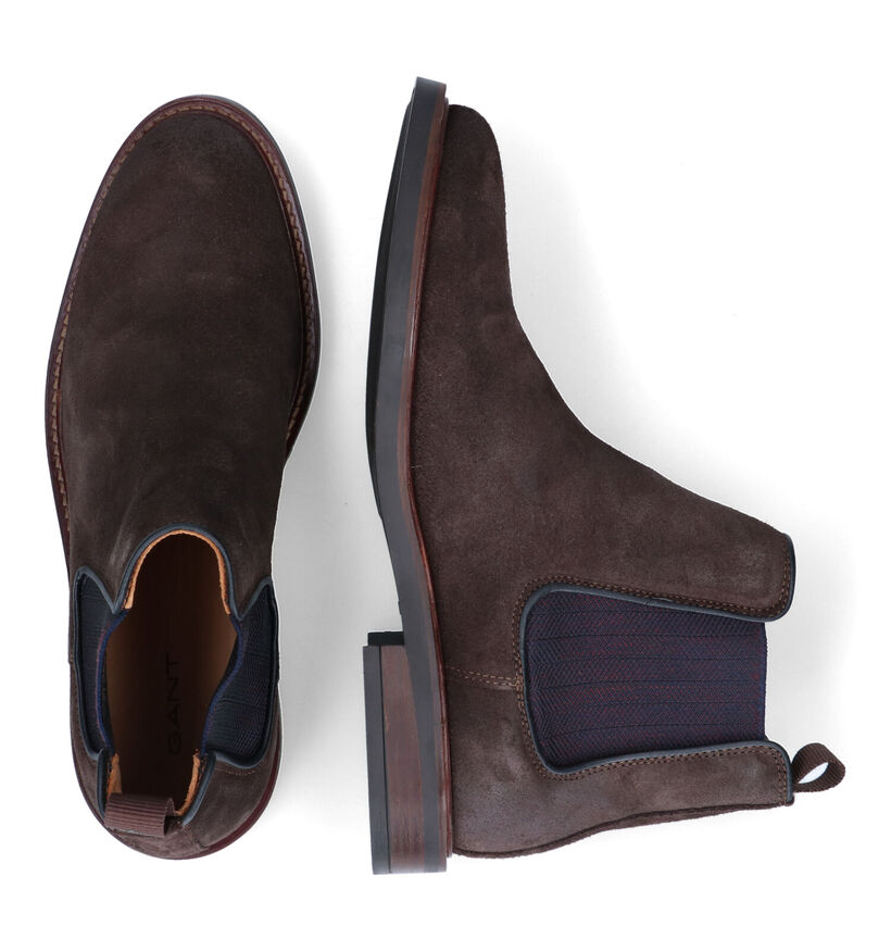 Gant St Akron Chelsea Bottines en Marron en daim (315267)