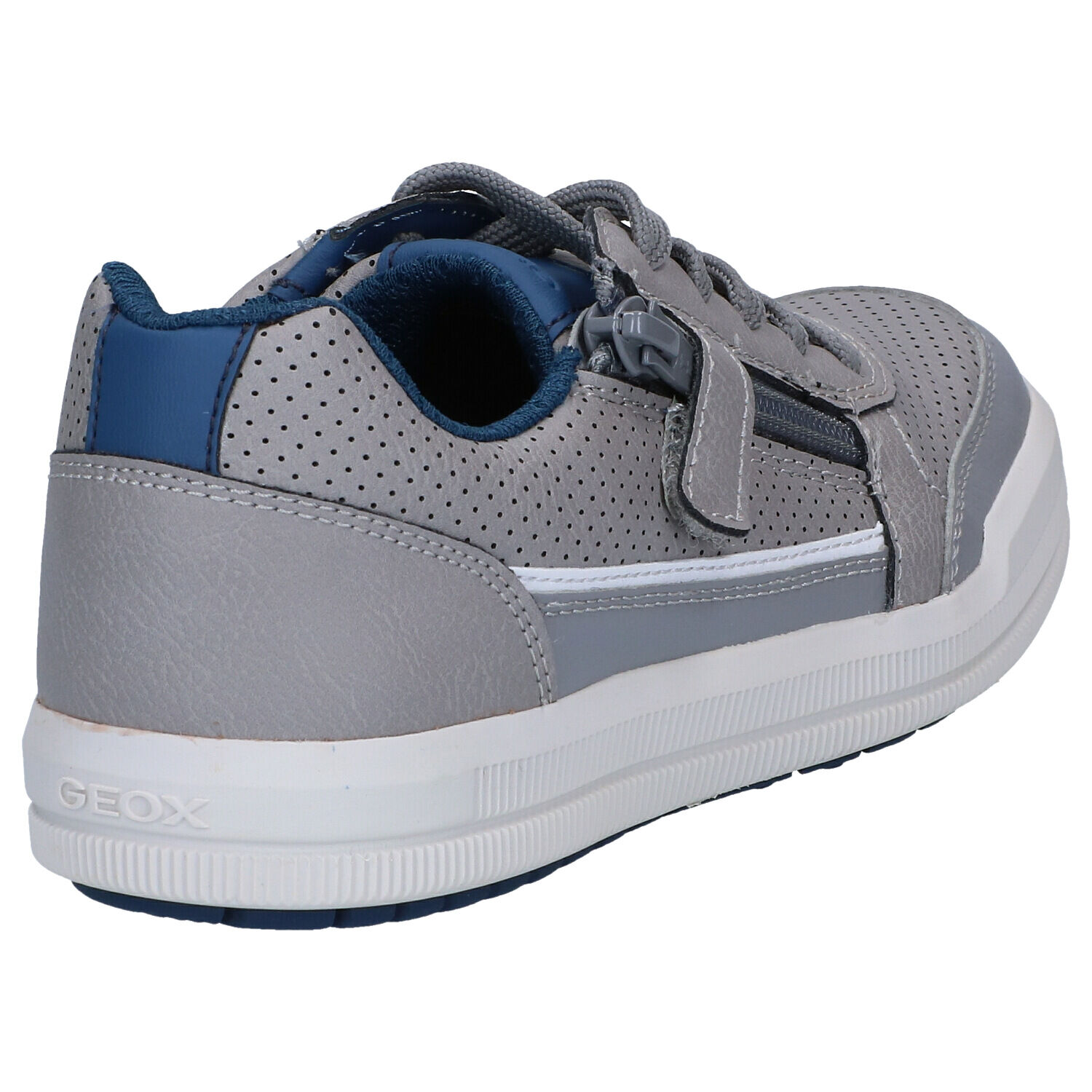 Geox Arzach Grijze Veterschoenen | TORFS.BE | Gratis verzend en retour