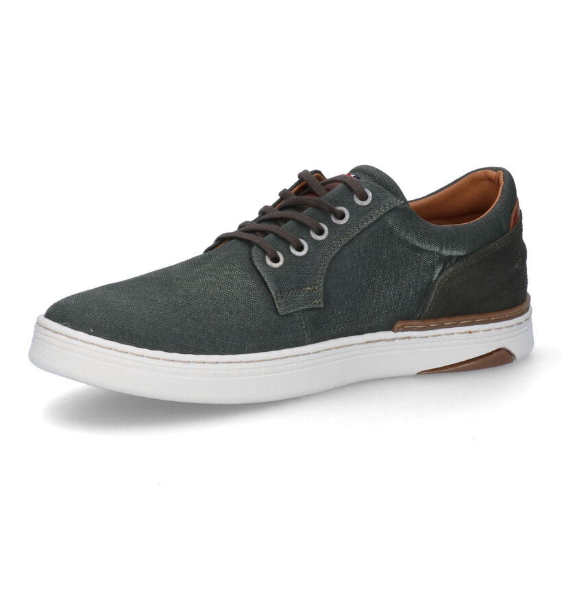 Bullboxer Chaussures à lacets en Rouge pour hommes (302204) - pour semelles orthopédiques
