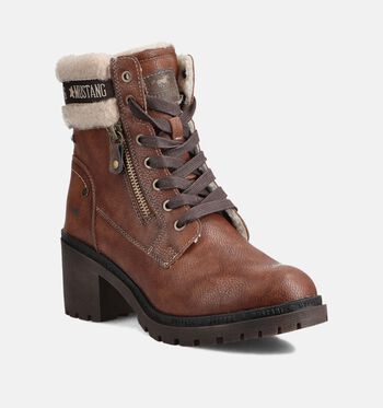 Mustang Bottines Beige/Cognac