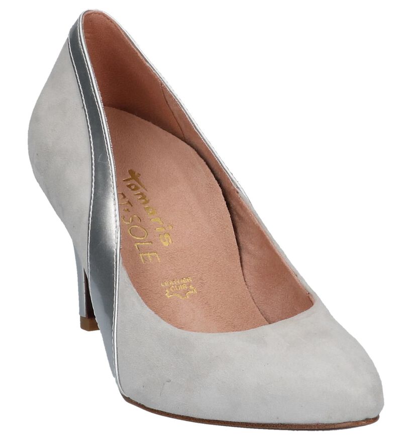 Tamaris Heart & Sole Grijze Pumps, , pdp