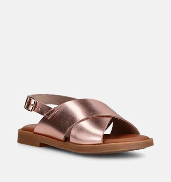 Milo & Mila Sandalen Oranje/Goud/Cognac/Bruin/Rose gold