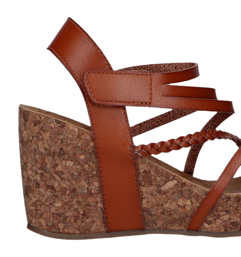 Blowfish Malibu Heidi Cognac Sandalen voor dames (322141)