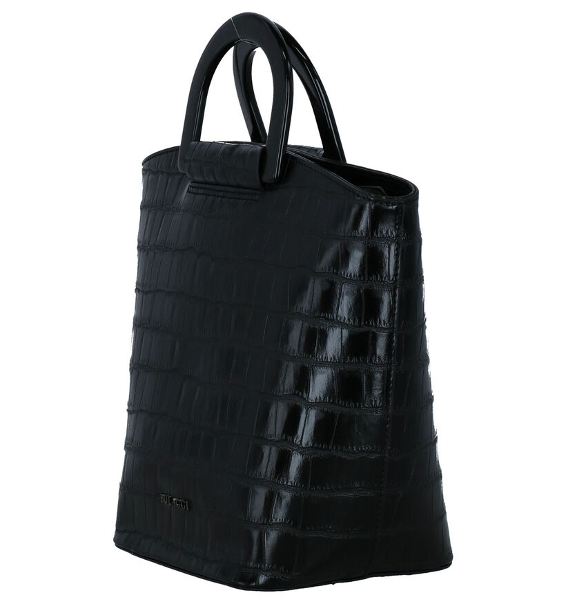 Bulaggi Croc Vegan Sac à main en Noir en simili cuir (290914)