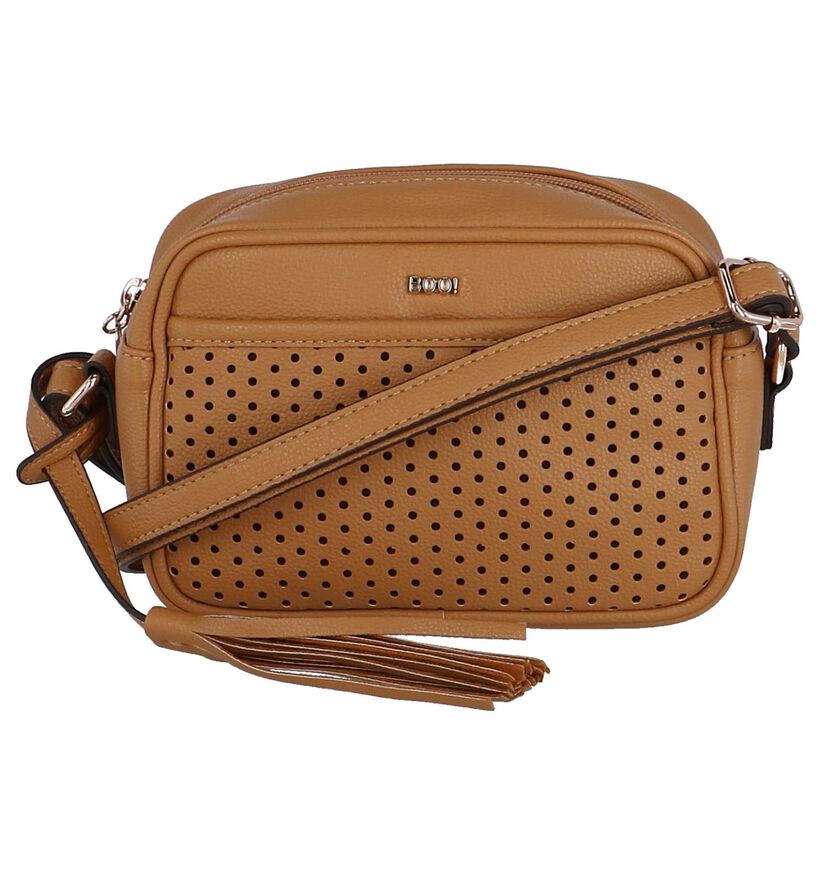 Cognac Crossbody Tas BOO! Alejo in kunstleer (245905)