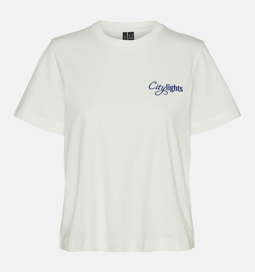 Vero Moda Mette Wit T-shirt voor dames (346405)