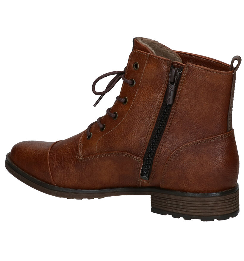 Mustang Cognac Boots voor dames (313807)