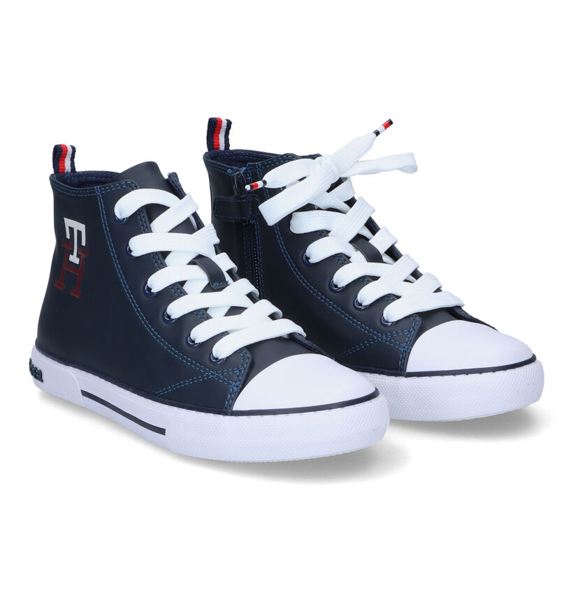 Tommy Hilfiger Chaussures hautes en Bleu foncé en simili cuir (314507)