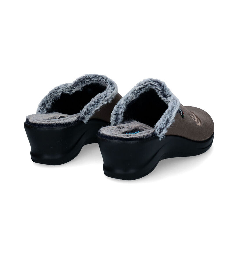 Fly Flot Taupe Pantoffels voor dames (315911)