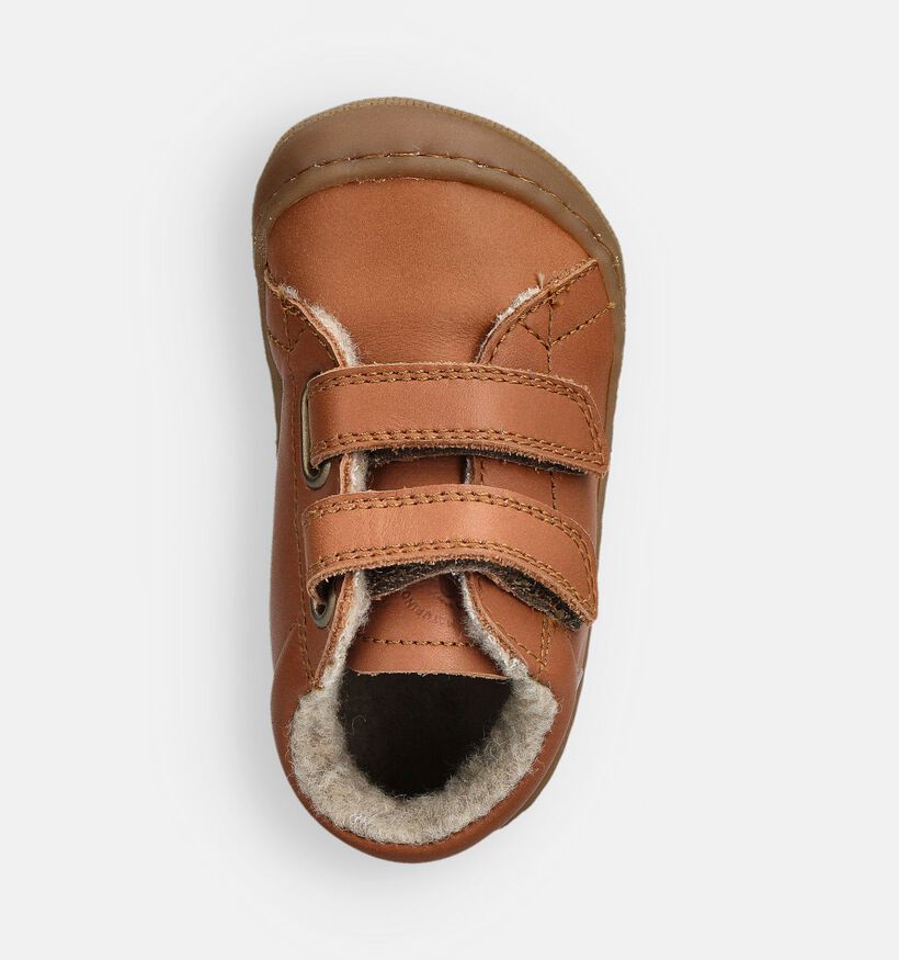 Naturino Barefoot Amur Chaussures pour bébé en Cognac pour filles, garçons (364498) - pour semelles orthopédiques