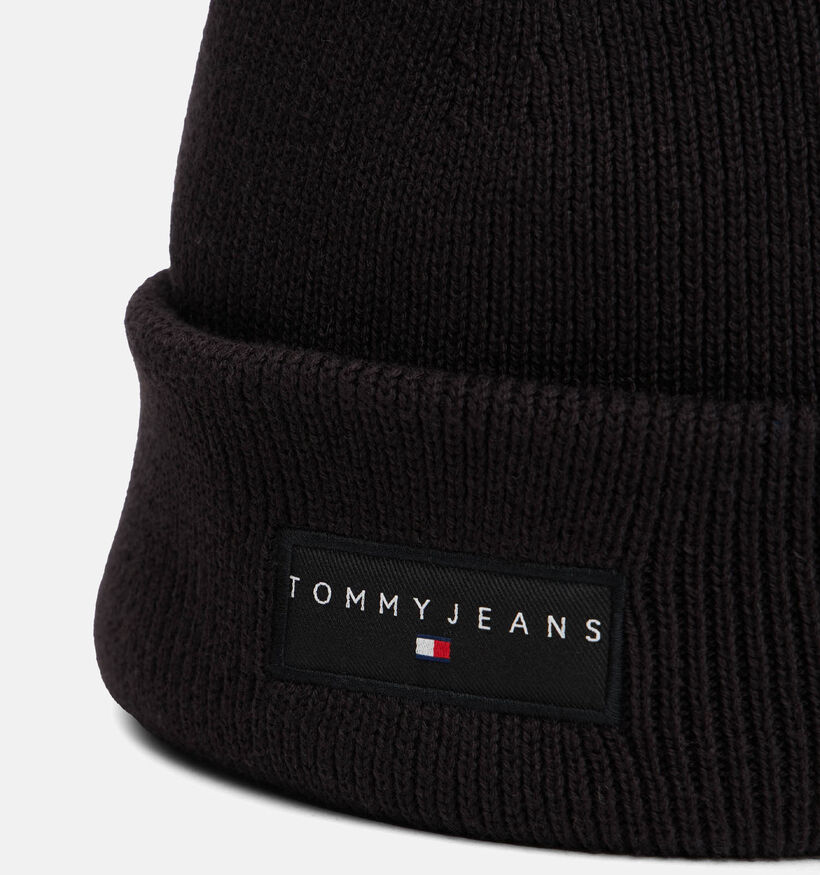 Tommy Hilfiger TMJ Linear Beanie Bonnet en Noir pour hommes (362641)