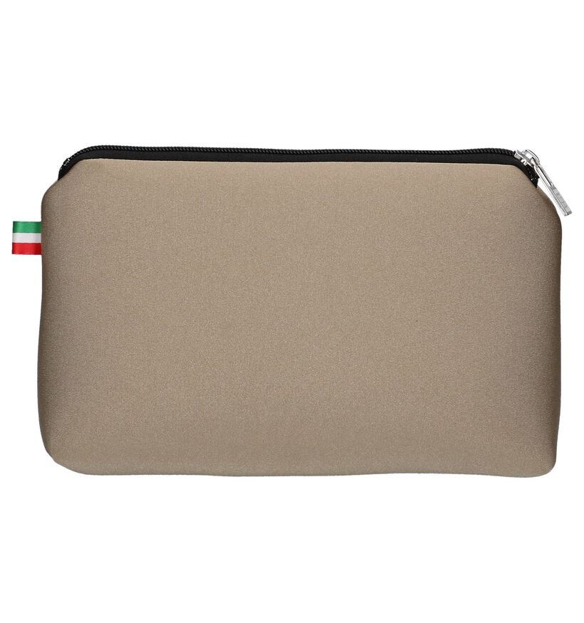 Beige Make-up Tasje Save My Bag Travel Pouch in stof (237128)