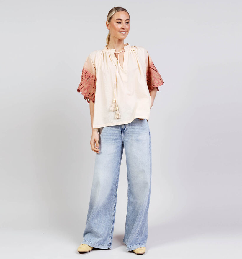 Rue Mazarine Lyme Beige/Oudroze Blouse voor dames (375868)