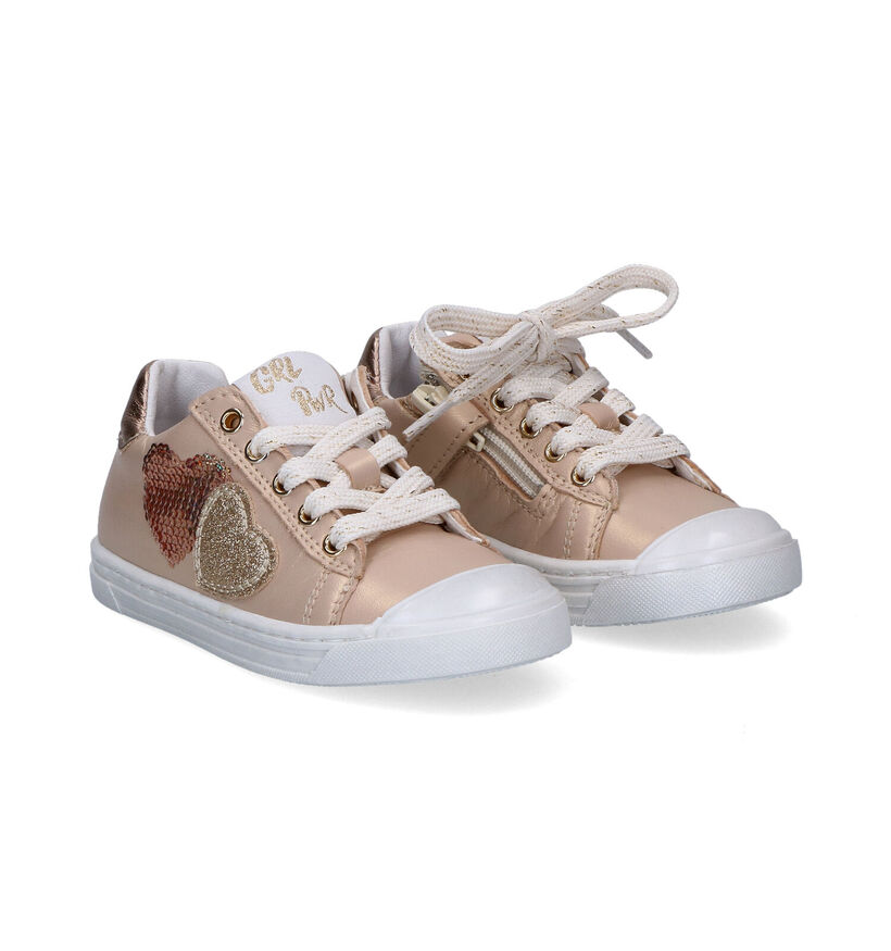 Little David Naomi Chaussures à lacets en Or pour filles (308147) - pour semelles orthopédiques