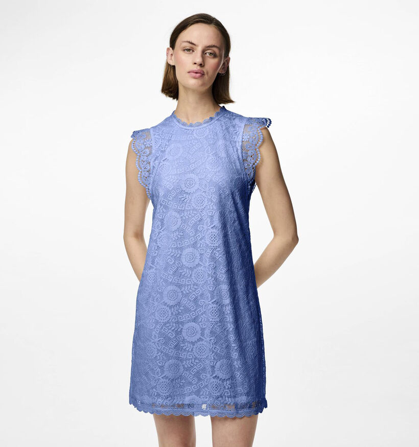 Pieces Olline Robe en dentelle en Bleu pour femmes (335609)