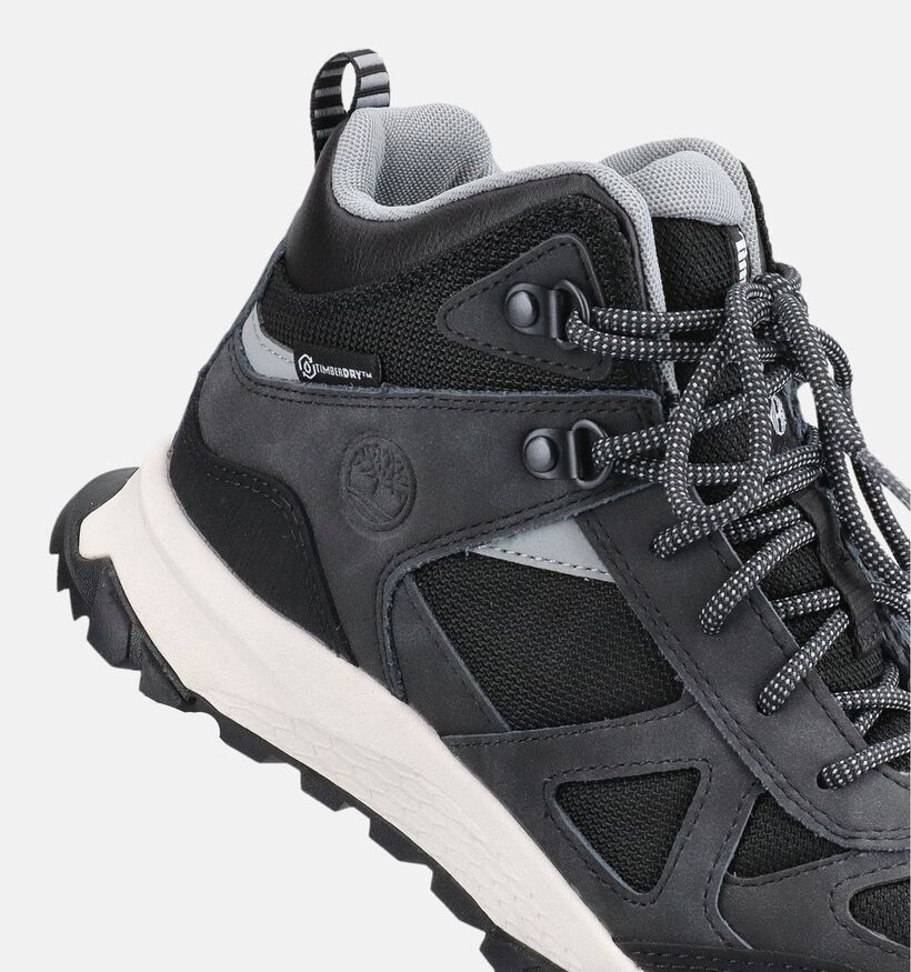 Timberland Lincoln Peak Mid Waterproof Zwarte Wandelschoenen voor jongens, meisjes (377368) - geschikt voor steunzolen