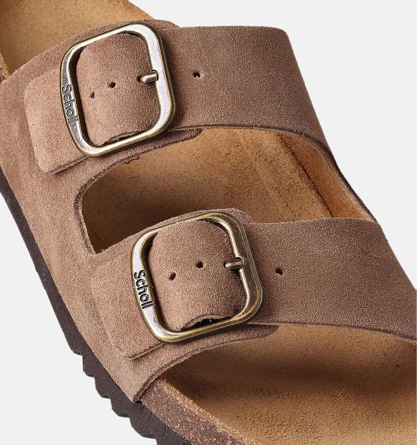 Scholl Josephine Taupe Slippers voor dames (357565)