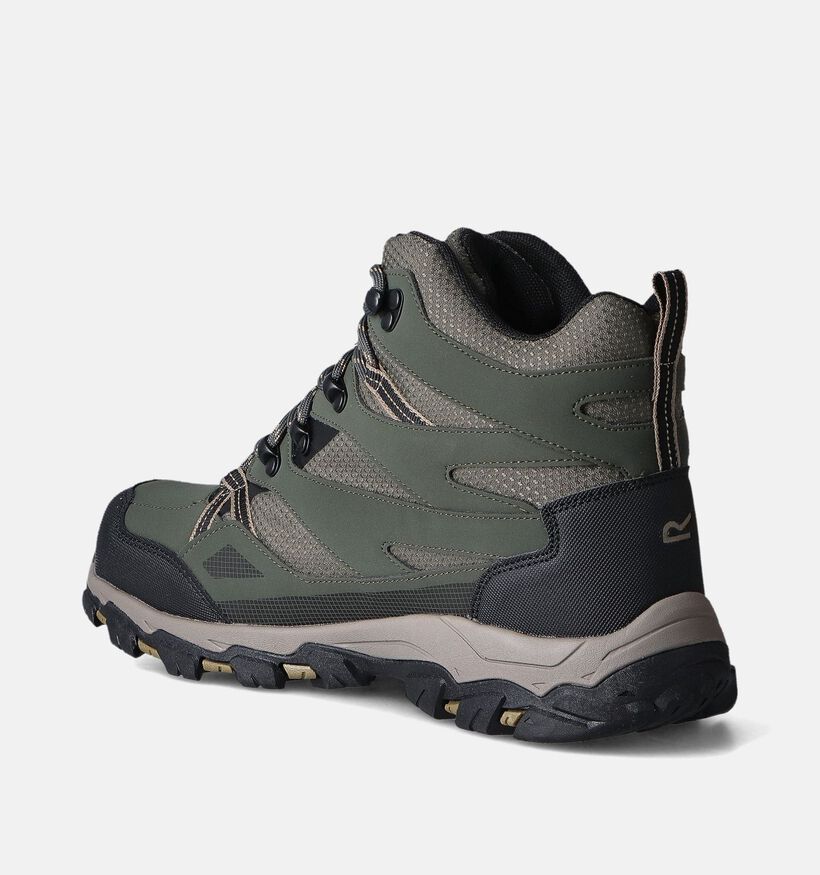 Regatta Holcombe III Chaussures de randonnée en Vert Khaki pour hommes (352347) - pour semelles orthopédiques