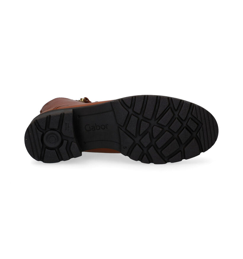 Gabor OptiFit Bottines en Noir en cuir (297215)