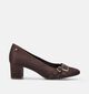 Jana Donkerbruine Enkelpumps voor dames (377082)