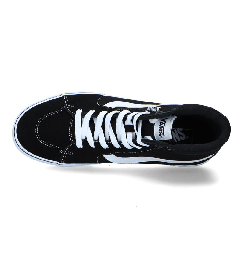 Vans Filmore Hi Baskets de skate en Bleu pour hommes (337030)