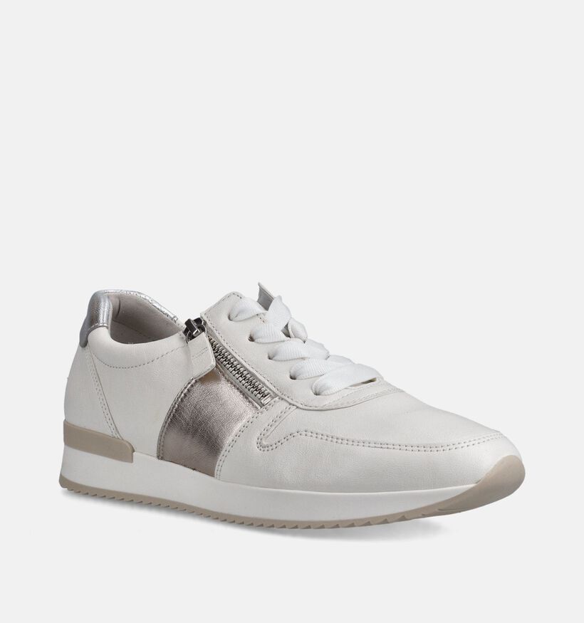 Gabor Baskets habill&eacute;es en Blanc pour femmes (368354) - pour semelles orthop&eacute;diques