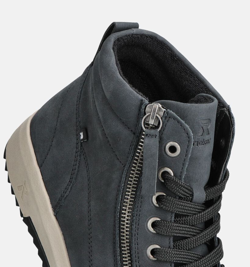 Rieker Sport Baskets montantes en Bleu fonc&eacute; pour femmes (379873) - pour semelles orthop&eacute;diques