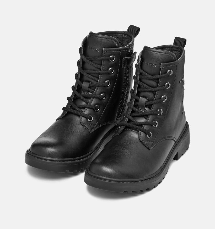 Geox Casey Bottines robustes en Noir pour filles (360355) - pour semelles orthopédiques