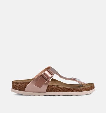 Birkenstock Gizeh Slippers Graceful Pearl White/Electric Metallic Gold/Electric Metallic Copper/Electric Metallic Silver