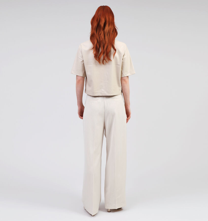 Vero Moda Troian Pantalon large en Beige L32 pour femmes (353151)