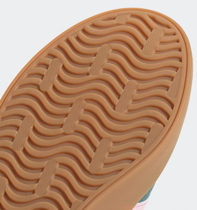 adidas VL Court 3.0 Baskets en Vert pour femmes (359449) - pour semelles orthopédiques