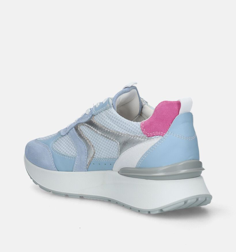 NeroGiardini Baskets casual en Bleu clair pour femmes (337166) - pour semelles orthopédiques