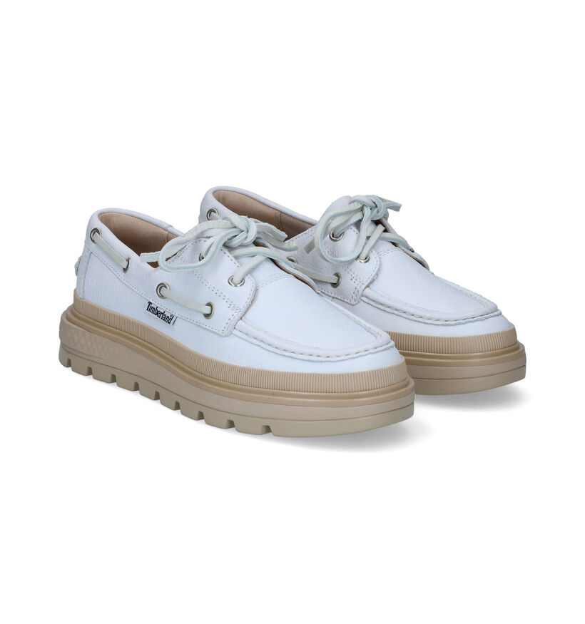 Timberland Ray City Boat Shoe Witte Bootschoenen in leer (303761)