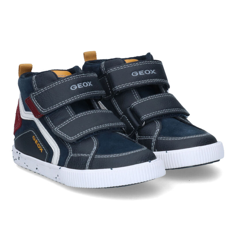 Geox Kilwi Bottines en Bleu pour garçons (312576) - pour semelles orthopédiques