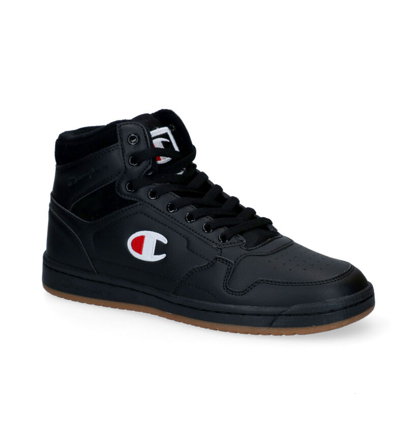 Champion New York Mid Blauwe Hoge Sneakers in kunstleer (294591)