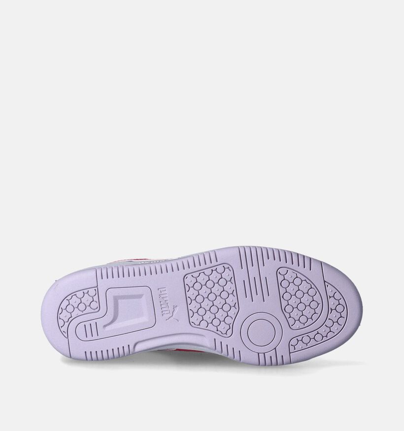 Puma Rebound v6 lo Lila Sneakers voor meisjes (350374) - geschikt voor steunzolen