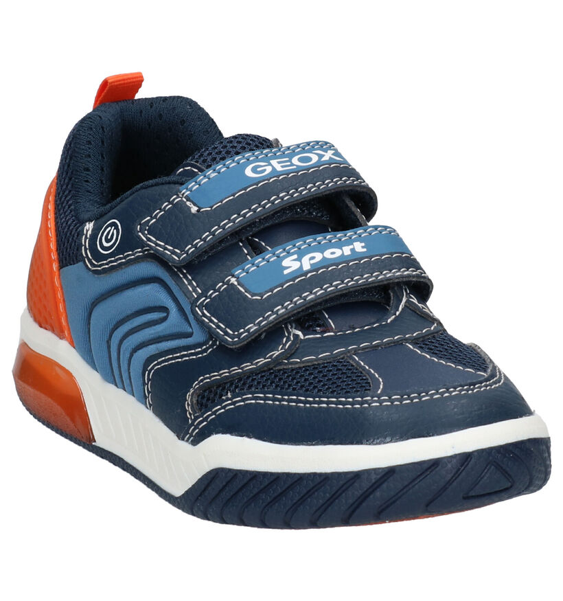 Geox Blauwe Velcroschoenen in kunstleer (265801)