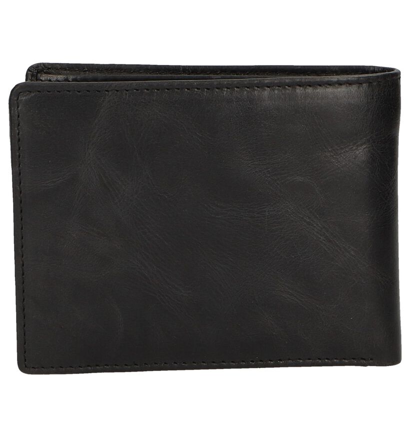 Zwarte Portefeuille Euro-Leather in leer (262485)