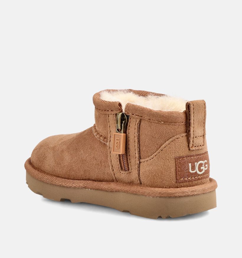 UGG Classic Ultra Mini Bottes d'hiver en Cognac pour filles (377996)