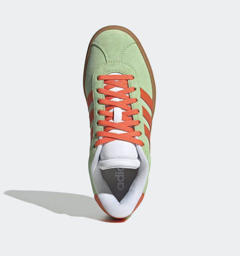 adidas VL Court Bold Gele Sneakers adidas VL Court Bold Groene/Oranje Sneakers voor meisjes (365360)