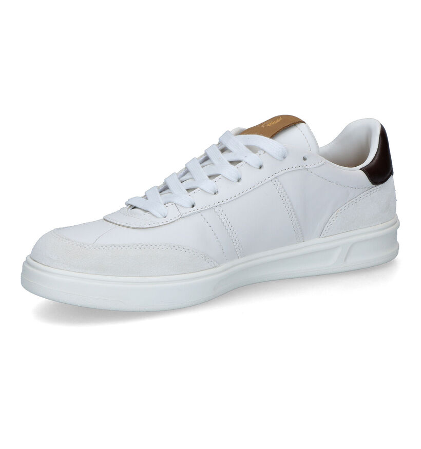 Fred Perry Witte Veterschoenen in leer (313400)