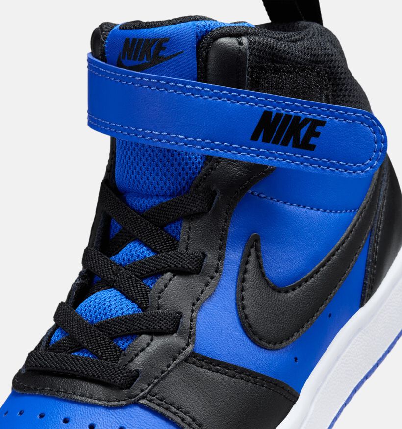Nike Court Borough Mid 2 Baskets en Bleu pour filles, garçons (359810)