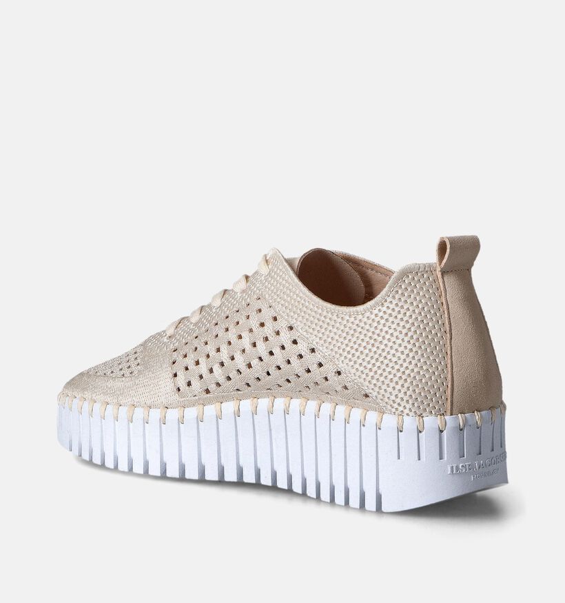 Ilse Jacobsen Tulip Ecru Veterschoenen voor dames (355840) - geschikt voor steunzolen