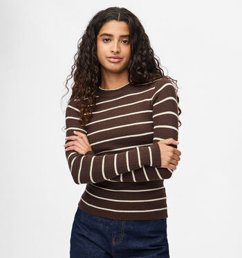 Pieces T-shirts Marron/Bordeaux