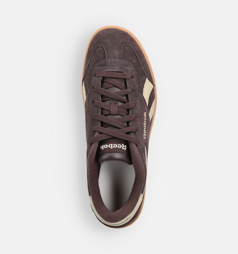 Reebok Smash Edge Donkerbruine Sneakers voor heren (360700) - geschikt voor steunzolen
