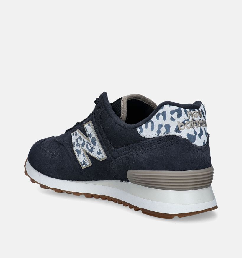 New Balance WL 574 Baskets en Gris pour femmes (349405) - pour semelles orthopédiques