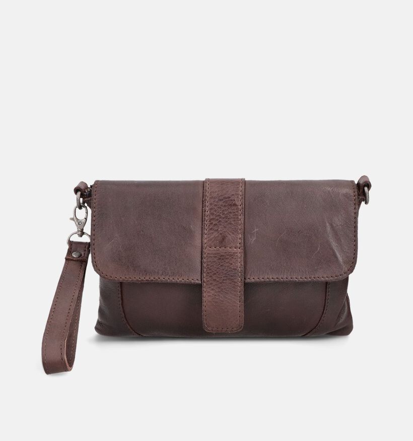 DSTRCT Harrington Road Sac port&eacute; crois&eacute; en Brun fonc&eacute; pour femmes (380891)