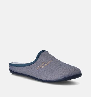 Hush Puppies Pantoffels Beige/Blauw