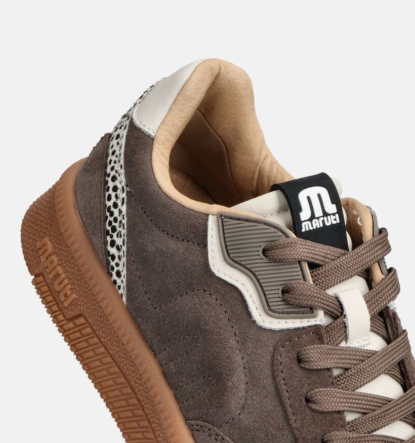 Maruti Yale Bruine Sneakers voor dames (360823) - geschikt voor steunzolen